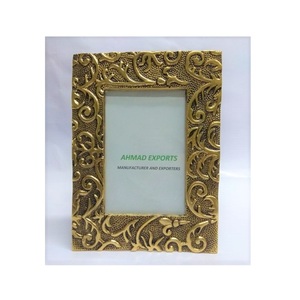 Handmade <strong>square</strong> <strong>Shape</strong> Medium Size <strong>Photo</strong> <strong>Frame</strong> for Living Room/office Gold Color Finished for Home Decoration - Product Image 3