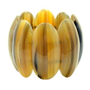 Pulseras elásticas de cuerno natural hechas a mano, accesorios de moda de la India para bisutería artificial - Product Image 2