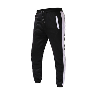 Pantalones deportivos ajustados personalizados para hombre, ropa deportiva informal para gimnasio y Fitness con cierre elástico de cintura media, teñido liso - Product Image 6
