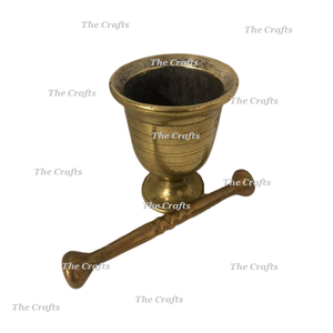 Juego de mortero y Maja de latón con tamaño y forma personalizados de primera calidad, molinillo de pimienta y especias, mortero y Maja - Product Image 1