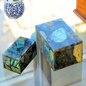 Madagascar Labradorite Slab <b>Large</b> Natural Stone Free Form Gemstone Multi Color Bulk Wholesale Supplier <b>Gift</b> <b>Box</b> Packaging Item - Product Image 5