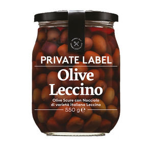 Leccino-aceitunas italianos de etiqueta privada, 550g, en Salina, para mayoristas - Product Image 1