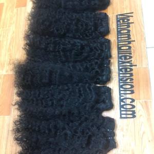 Extensions de cheveux vierges Remy du Vietnam, tissées à la machine, lisses et soyeuses, ondulées - Product Image 1