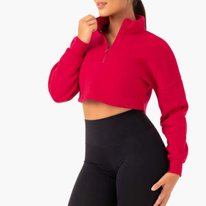 2025 Design personnalisé broderie Logo étiquette volante taille étiquette couleurs unies automne mode entraînement dernière conception Sexy à manches longues - Product Image 5