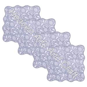 51x51cms Scallop Napkins Solid Color Scallop Napkins Hand Block Print Hotel Restaurant Use Wholesale High Quality Home Decor - Product Image 2