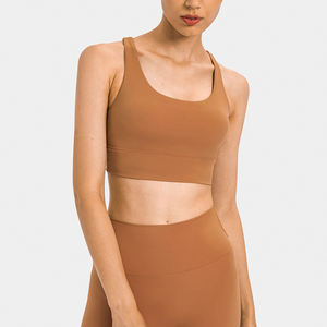 2024 nouveau Style Sexy dos sport soutien-gorge antichoc rassemblement Gym Fitness Yoga gilet solide couleur personnalisée poitrine grande taille léger - Product Image 1