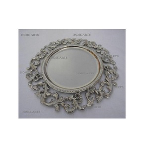 Diseño ventajoso Metal debajo de la placa Placa de cargador de color plateado de forma redonda de la más alta calidad para uso doméstico - Product Image 5