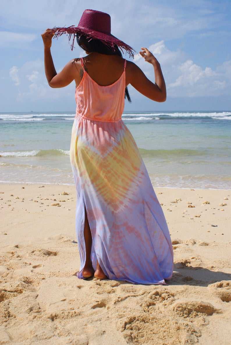 Peach, Golden, Purple