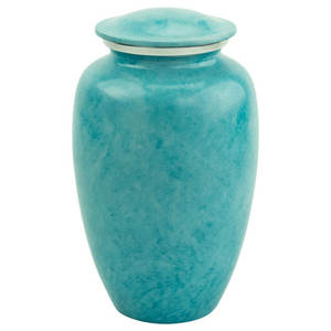 Urna de Metal grabada para cenizas para adultos, color azul, la mejor urna de cremación para adultos, estilo americano/europeo - Product Image 3