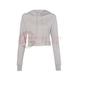 Bella Canvas B7502 ผู้ผลิตเสื้อฮู้ดขนแกะครอปสําหรับสุภาพสตรี - Product Image 6