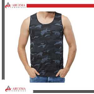 Débardeurs d'entraînement de style musculaire au design unique pour hommes Débardeur élégant avec impression de marque privée pour hommes - Product Image 5