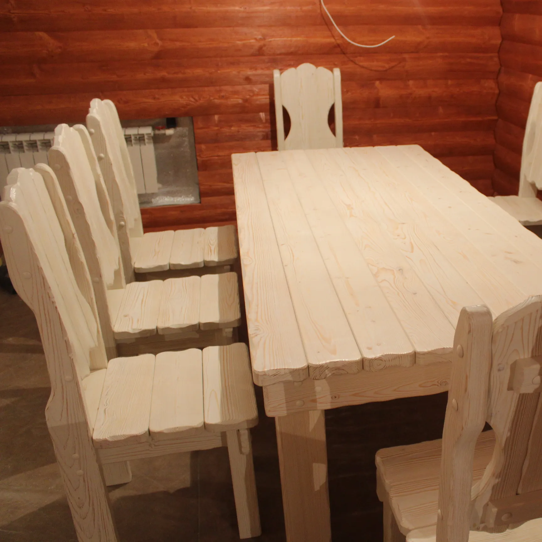 Muebles de comedor de madera hechos a mano, diseño personalizado, embalaje de cartón OEM, 1600x800x760, mesa de roble sólido Natural