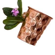 Vaso de agua de cobre de diseño tradicional hecho a mano para decoración del hogar bodas fiestas viajes graduaciones Navidad Día de San Valentín - Product Image 4