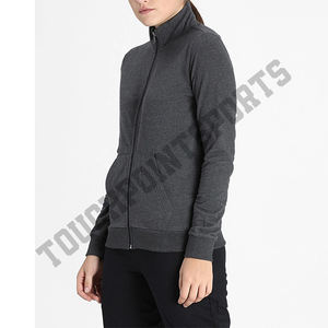 Women Casual Solid Long Sleeve Zipper Pocket track Shirt Sweatshirt Tops Female Hoodies street wear - Product Image 2