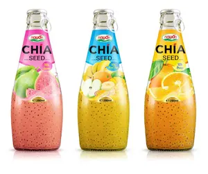 290ml Chia Seed Drink Supplier Strawberry Juice Free Sample Wholesale Price No Sugar OEM ODM