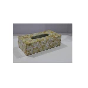 Porte-serviettes en perles, 1 pièce, nouveau design à la mode, pour la décoration brillante, support de boîte de mouchoirs blanc en résine - Product Image 3