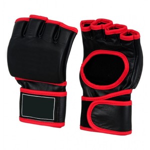Gants UFC et MMA en cuir véritable, gants d'entraînement de boxe et de combat - Product Image 1