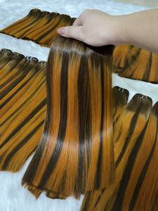 2021 Offre Spéciale en gros 23 Oct paquets de cheveux humains vierges Remy avec fermeture lisse et doux os cheveux raides de couleur naturelle - Product Image 5