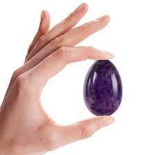 Huevo de Cristal de Amatista Hecho a Mano, Hermoso Huevo de Ágata Muntaha, Piedra Semipreciosa para Decoración del Hogar, Gema Curativa - Product Image 3