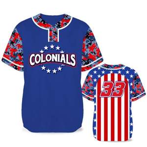 Maillot de baseball à sublimation personnalisé OEM pour les jeunes shorts de sport pour hommes tissu en maille ample respirant en polyester durable - Product Image 4