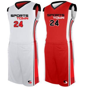 Camiseta de baloncesto y pantalones cortos para hombre, uniforme de baloncesto de alta calidad, Color blanco, personalizado, OEM, último diseño, 2018 - Product Image 1