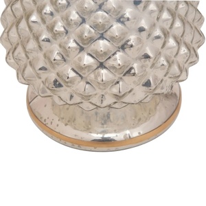 Mercury Embossed Glass <b>Tealight</b> <b>Holder</b> - Product Image 3