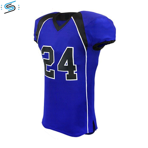 Personalizado transpirable de talla grande uniformes de fútbol americano bordado sublimado hecho a medida de alta calidad 100% algodón orgánico - Product Image 2