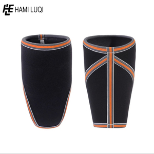 2025 Unisexe Sportif Polyester Genou Compression Manches 7mm Néoprène Logo Personnalisé Robuste Respirant pour Fitness Powerlifting - Product Image 5