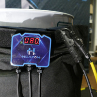 Calentador Flexible para Interiores y Exteriores, 200L 55Gal, Calentador de Tambor Metálico, 220-240V 1200W, Control Digital, Industrial