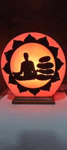 Célèbre arbre 3D 3D sculpté à la main rose himalayen sel lampe nautique ange pyramide panier fleur décoration artisanat naturel en gros - Product Image 6