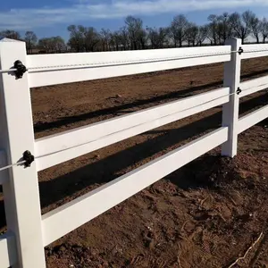 electric fence with pvc post