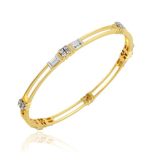 Vente chaude unisexe vintage 925 bracelet en argent sterling zircon pierre blanche plaqué or bijoux cadeau de mariage - Product Image 2