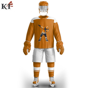 Último Estilo OEM, Conjuntos de Uniformes de Hockey sobre Hielo para Hombre, Impresión por Transferencia de Calor Personalizada, Calidad Superior, 100% Poliéster, Manga Corta - Product Image 5