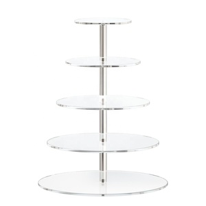 <span class=keywords><strong>Support</strong></span> à cupcakes en acrylique à 5 niveaux pour mariage, <span class=keywords><strong>support</strong></span> à gâteaux en cristal, supports à gâteaux en gros - Product Image 1