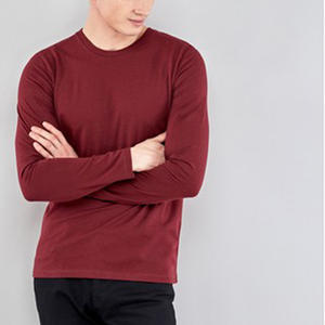 Pakistan Manufacture T-shirt à col rond à manches longues à séchage rapide pour hommes Custom Color Washed Technics - Product Image 4