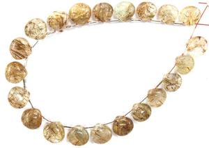 Cuentas de Briolette para manubrio, GEMA de cobre Natural, en forma de corazón, suave, calidad increíble, 1 hilo, 21 piezas - Product Image 6