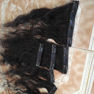 Extensions de cheveux vierges avec Clip — ali queen, cheveux indiens non traités, coiffure ondulée, meilleure qualité, qualité 12A, livraison gratuite dans le monde - Product Image 1