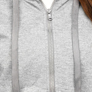 Sweat à capuche en coton blanc léger, hoodie personnalisé avec transferts de chaleur, sweat à capuche fermeture éclair - Product Image 4