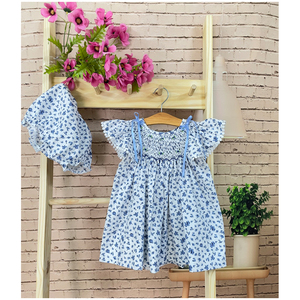 Robe boutique à manches courtes pour filles, vintage, mignonne, nouveau design, vente en gros, - Product Image 4