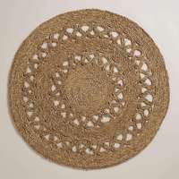 Tapis de sol en herbe naturelle, tressés à la main, durables, tapis de paille en herbe de mer, tapis de sol