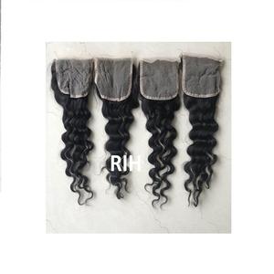 Vente en gros cuticule brute alignée 100 cheveux humains vierges Remy vison cheveux brésiliens Loose Deep 3 lots avec Lace Closure Hair - Product Image 1