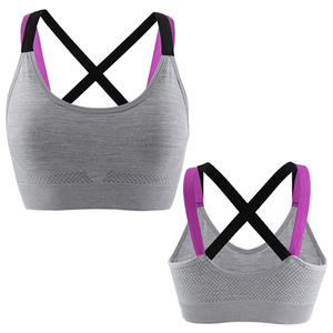 Soutien-gorge solide à logo personnalisé à bas prix soutien-gorge de sport à une épaule bon marché personnalisé - Product Image 3