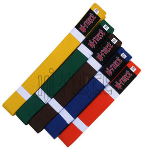 Alta calidad personalizada 200cm - 320cm colores Durable 100% algodón arte marcial Judo Karate Taekwondo cinturón - Product Image 1