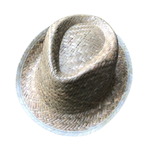 Sombrero de paja de ratán para dama, sombrero de paja estilo vaquero con coloridos sombreros respetuosos con el medio ambiente, protección solar - Product Image 4