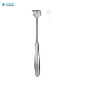 Volkmann-Retractor romo de una punta, ganchos de piel para cirugía plástica, 21,5 cm - Product Image 1