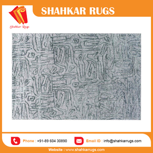 Alfombras con impresión Digital, lavables, con forma personalizada, tejidas, para decoración del hogar, color azul, con etiqueta privada - Product Image 3