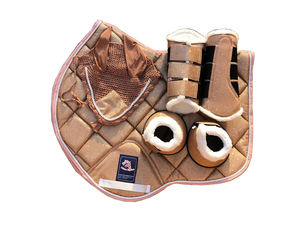 Juego de almohadillas de sillín de caballo con costuras elegantes de calidad superior Accesorios ecuestres Premium - Product Image 4