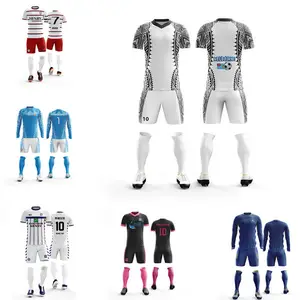 2024 desain baru kaos sepak bola cetakan halus seragam sepak bola harga grosir Jersey sepak bola
