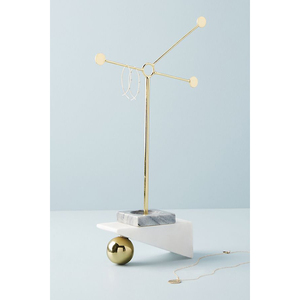 Porte-bijoux décoratif pour la maison, base en marbre, avec des fournitures en métal, inde - Product Image 4