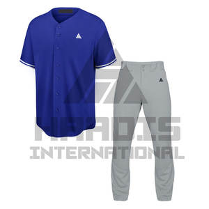 Venta al por mayor logotipo personalizado precio barato uniformes de béisbol al aire libre gran oferta uniforme de béisbol hecho en Pakistán - Product Image 3
